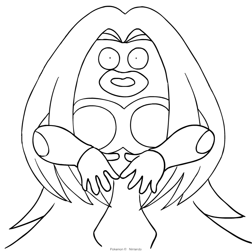 Jynx from Pokemon coloring page to print and coloring