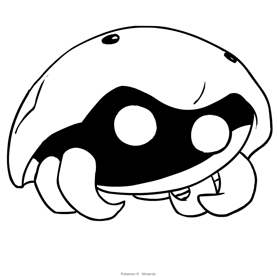 Kabuto from Pokemon to print and coloring