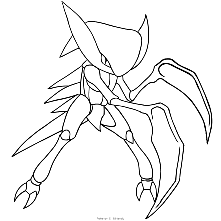 Kabutops from Pokemon coloring page to print and coloring