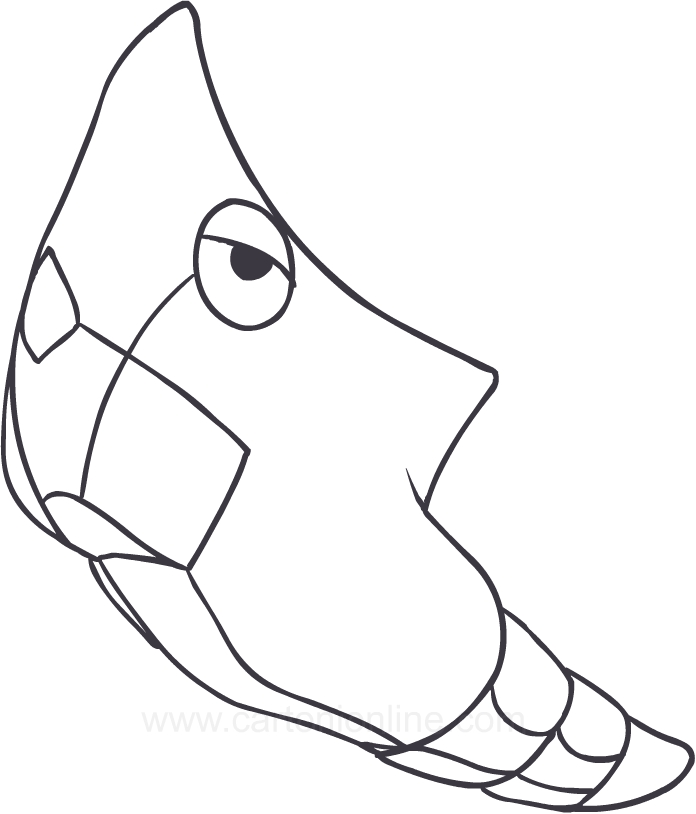 Dibujo de Pokemon Metapod para imprimir y pintar