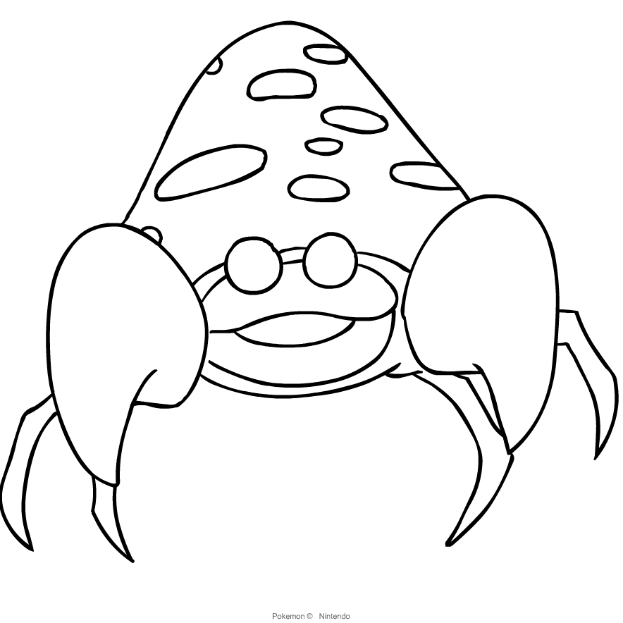 Parasect from Pokemon coloring page to print and coloring