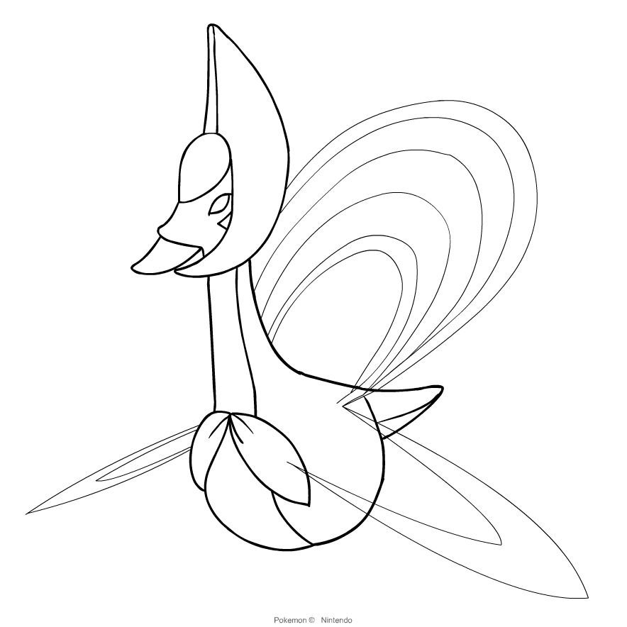Cresselia Coloring Picture Coloring Pages