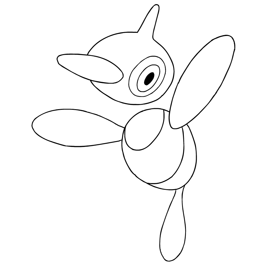 Porygon-Z from the fourth generation of the Pok mon to print and color