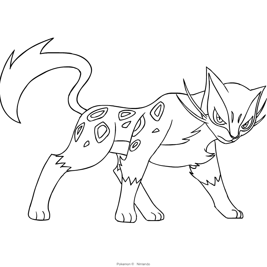 Liepard Coloring Page Coloring Pages