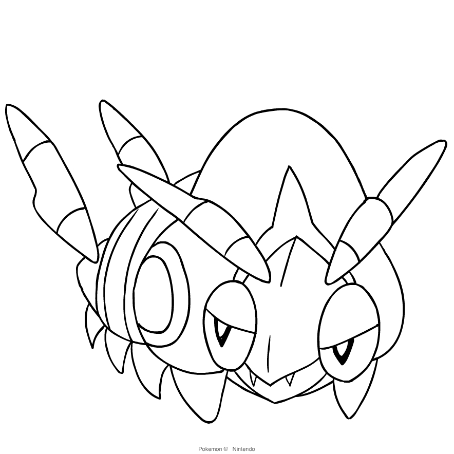Venipede from the fifth generation Pok mon to print and coloring