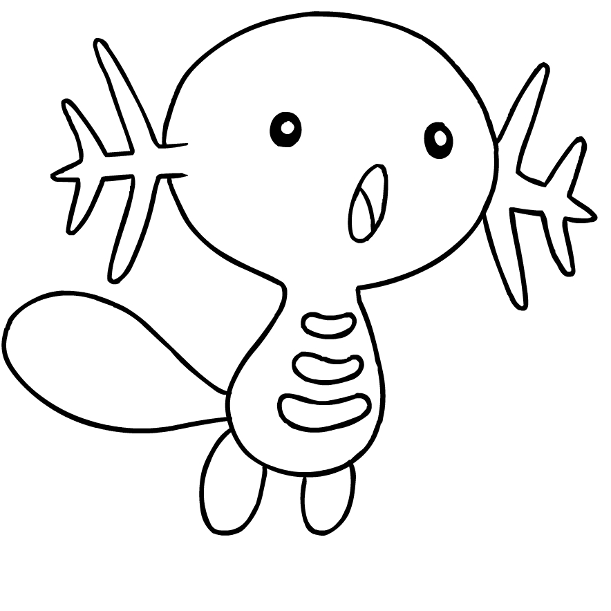 Wooper from the second generation Pok mon to print and color