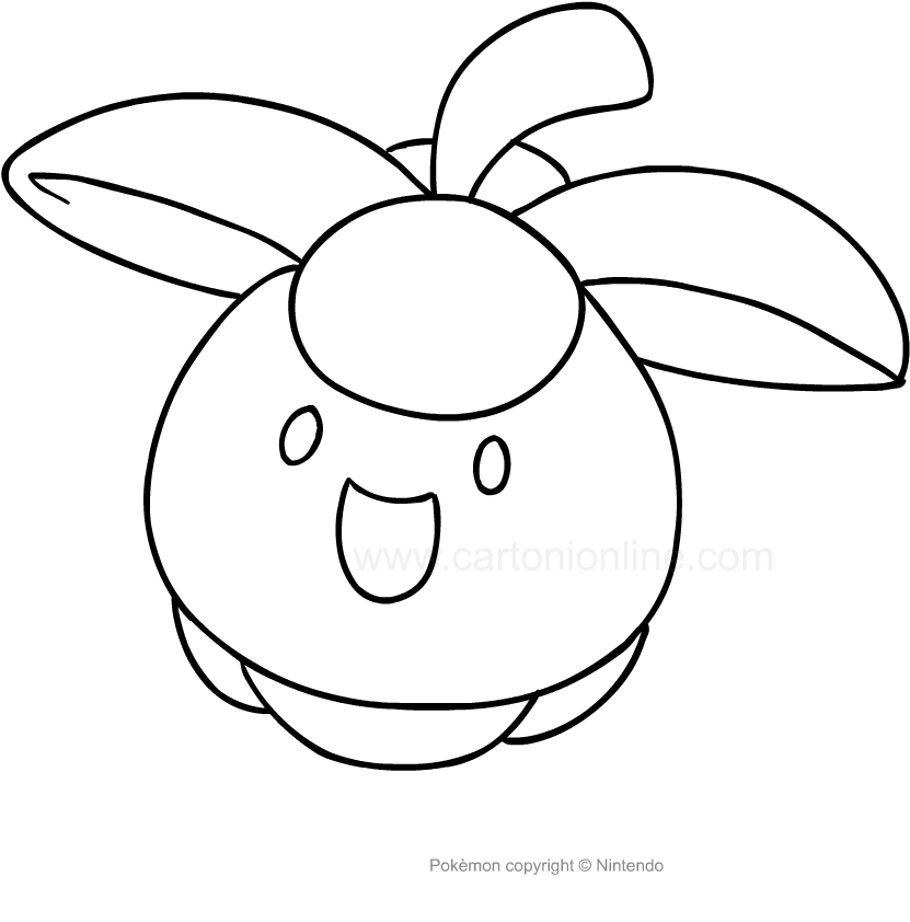 Disegno di Bounsweet dei Pokemon da stampare e colorare
