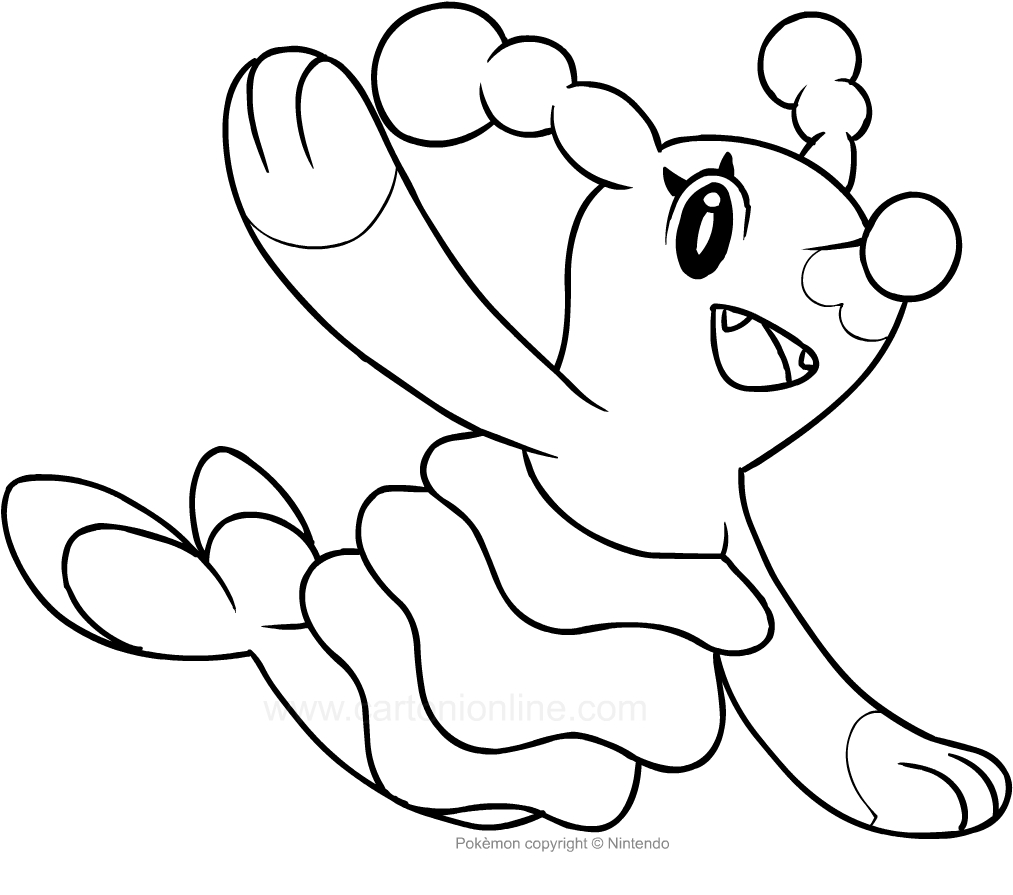 Pokemon Brionne coloring page to print and color