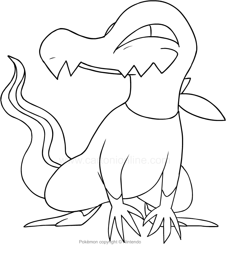 Salandit of Pokemon coloring page to print and color