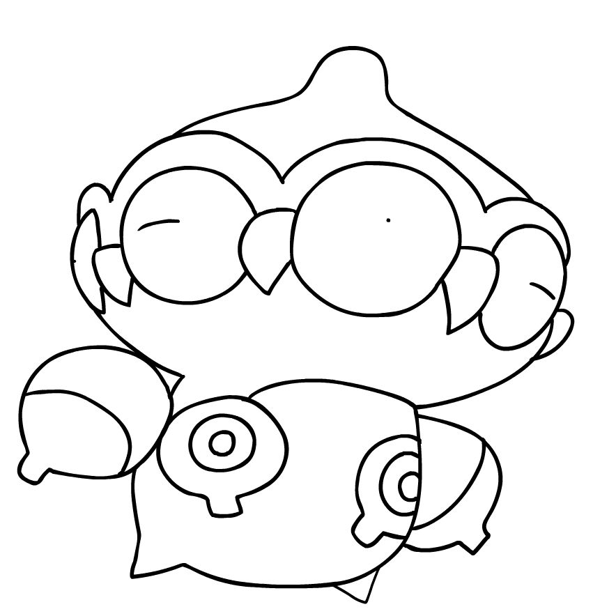 Drawing of Claydol from the third generation Pok mon to print and color