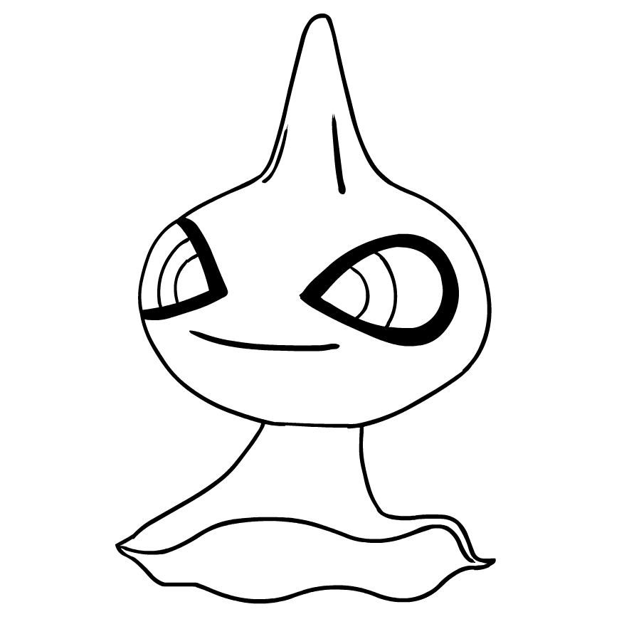 Shuppet from the third generation Pok mon to print and coloring
