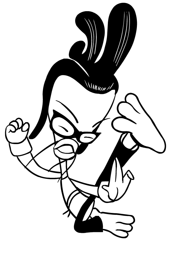 Chuckie Chan from Chung Kung Fu coloring page to print and color