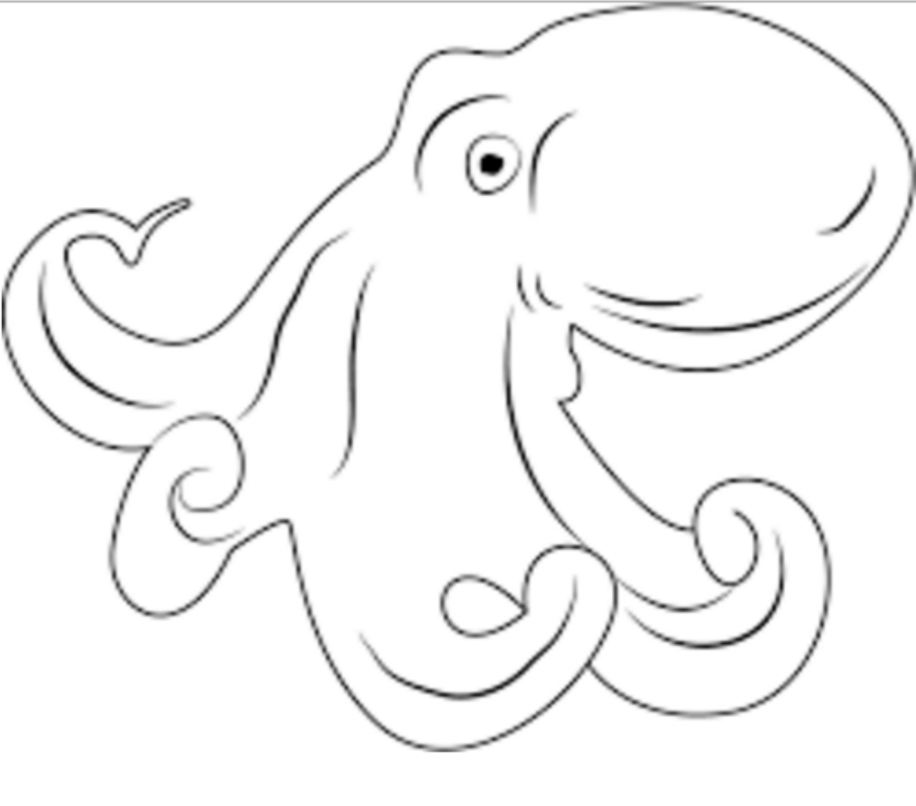 Drawing 2 from Octopus coloring page to print and coloring