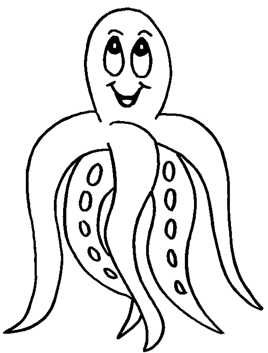 Drawing 8 from Octopus coloring page to print and coloring