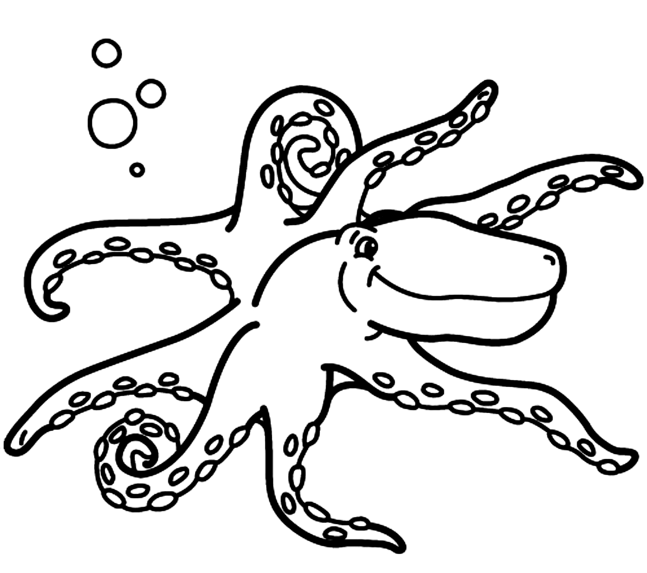 Drawing 12 from Octopus coloring page to print and coloring