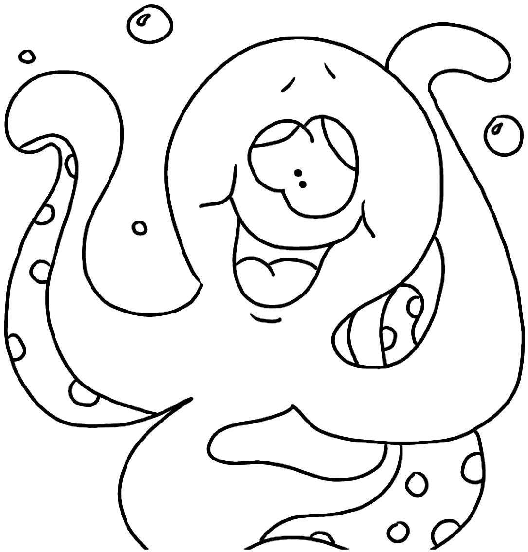 Coloriage 14 des Octopodes  imprimer et colorier