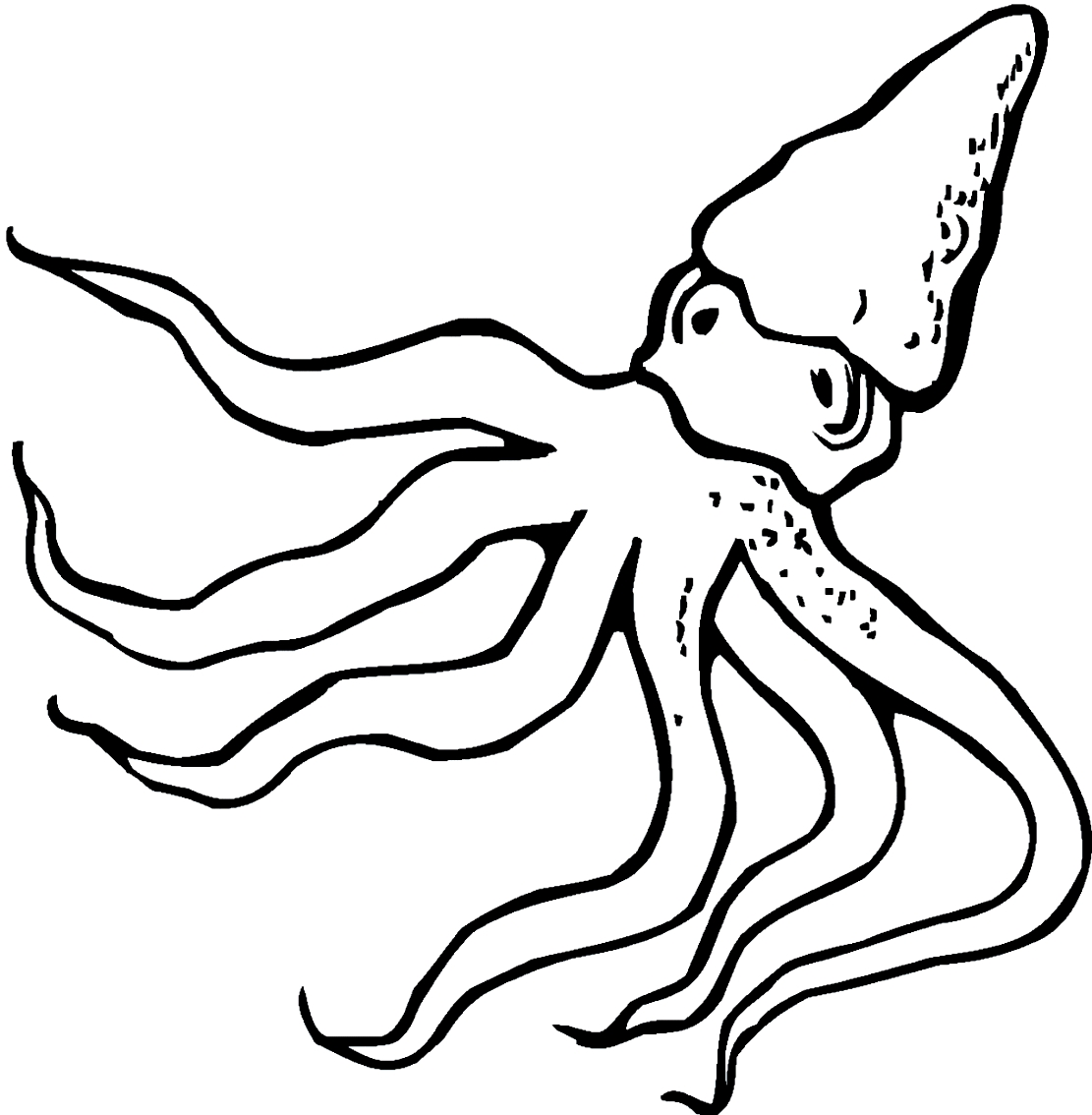 Tekening 20 octopussen om af te drukken en te kleuren