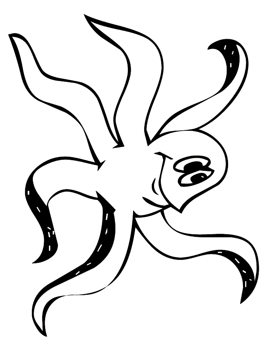 Drawing 24 from Octopus coloring page to print and coloring