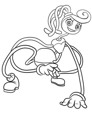 Boogie Bot from Poppy Playtime - Coloring Pages for kids