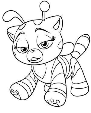 Desenhos de Poppy Playtime Candy Cat para Colorir e Imprimir 