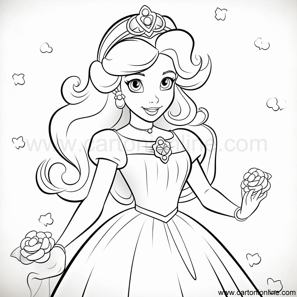 Dessin 17 de Princesse à imprimer et colorier