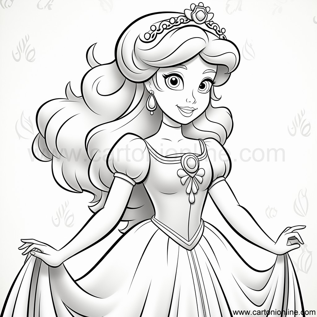 Coloriage Princesse 20 de Princesse à imprimer et colorier