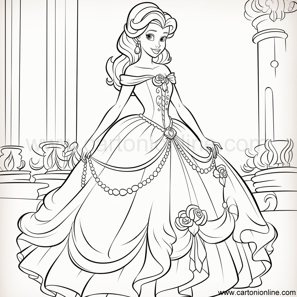Coloriage 27 de Princesse � imprimer et colorier
