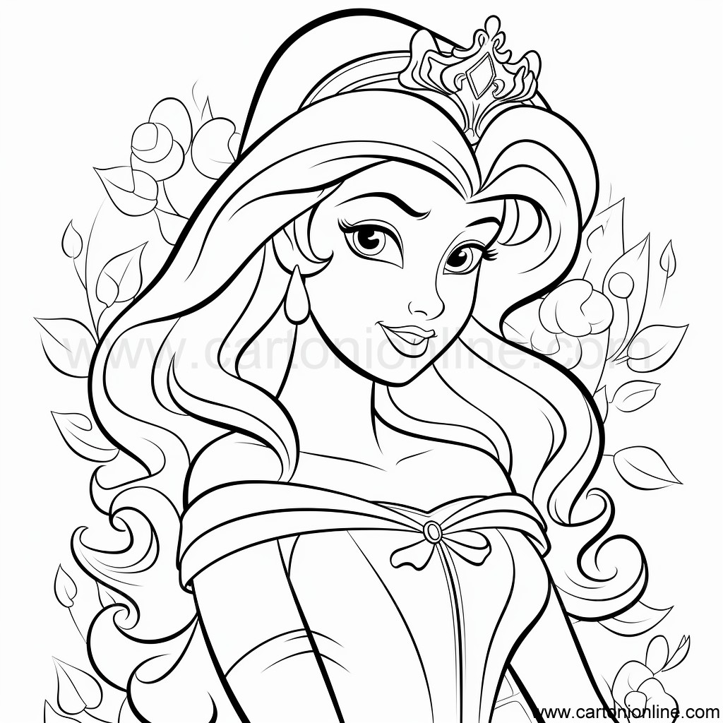 Coloriage Princesse 30 de Princesse à imprimer et colorier