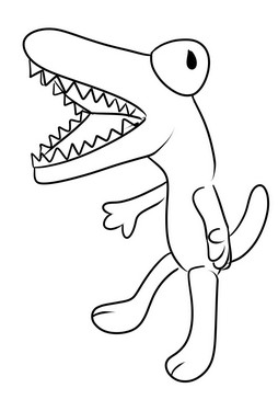 Rainbow Friends coloring page