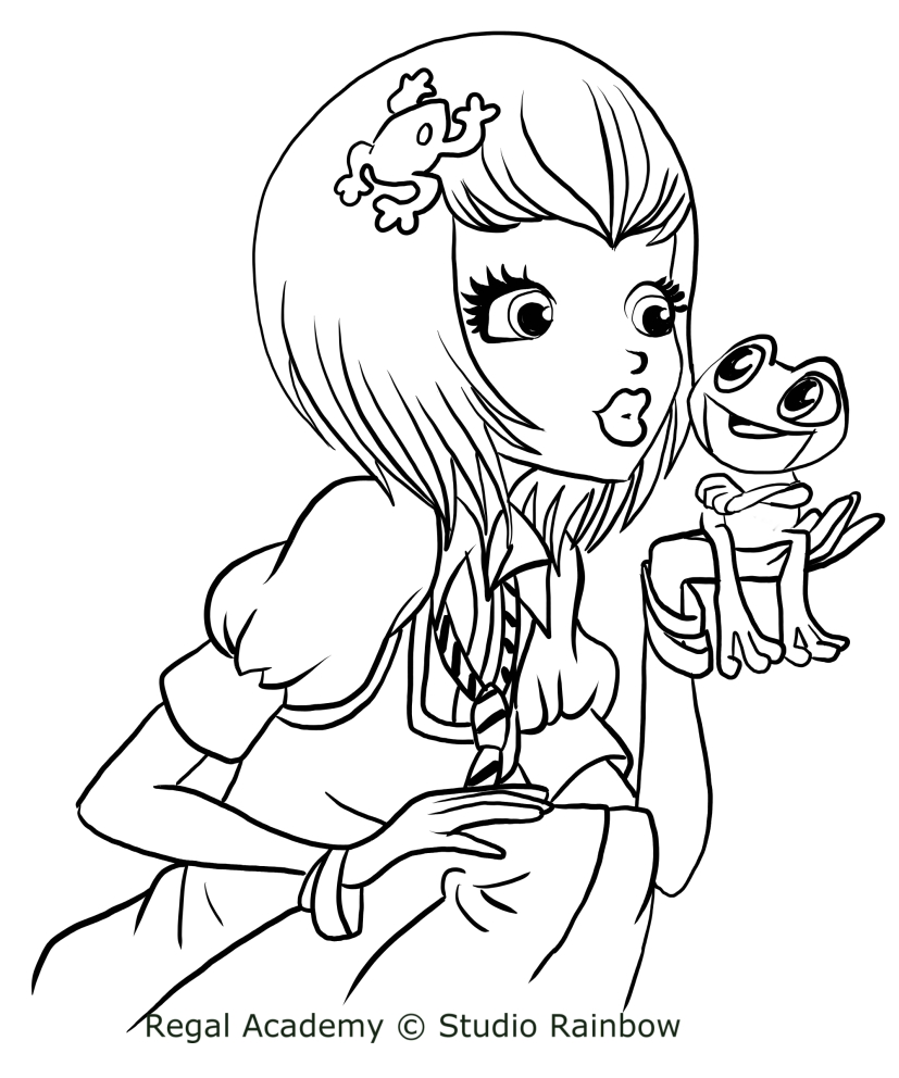 Joy Ranocchio from Regal Academy coloring page to print and color