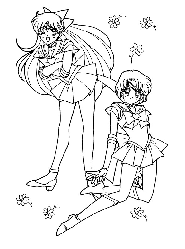 Drawing 3 from Sailor Moon coloring page to print and coloring