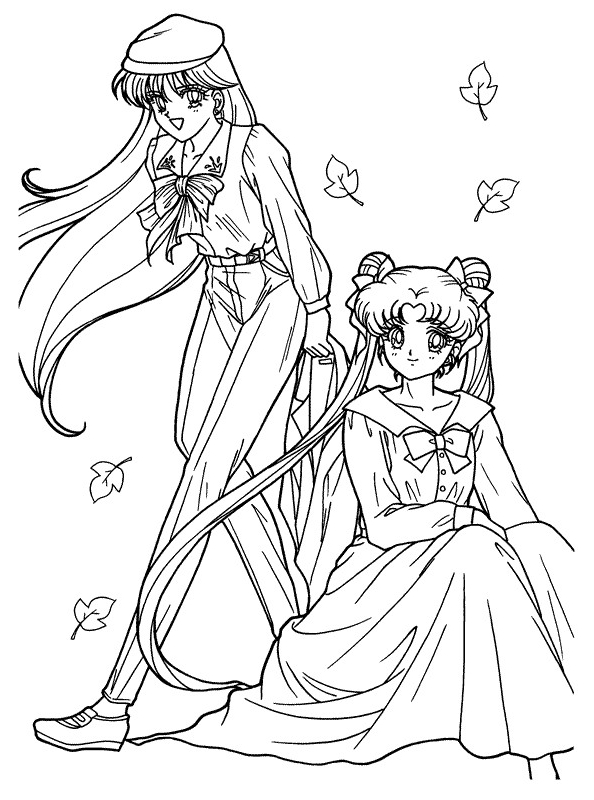 Drawing 7 from Sailor Moon coloring page to print and coloring