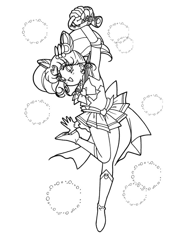 Drawing 10 from Sailor Moon coloring page to print and coloring