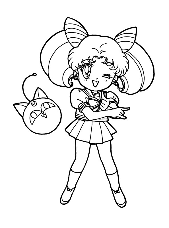 Drawing 20 from Sailor Moon coloring page to print and coloring