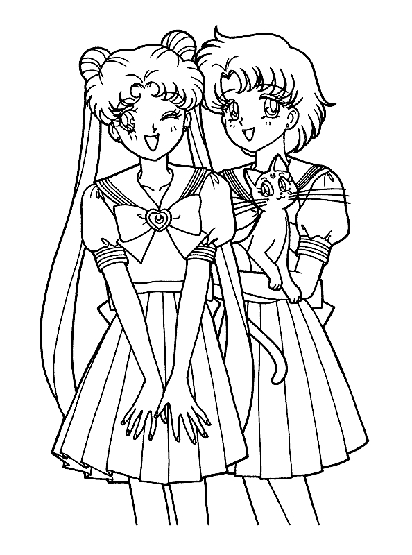 Drawing 21 from Sailor Moon coloring page to print and coloring