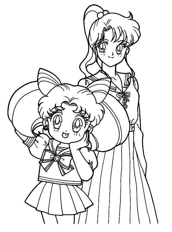 Ausmalbilder  22 von Sailor Moon zum Drucken und Frben