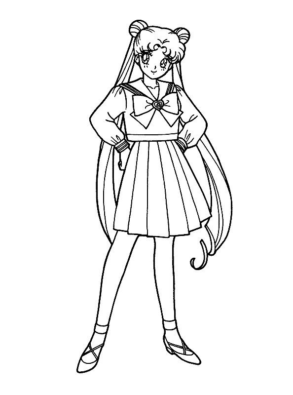 Drawing 24 from Sailor Moon coloring page to print and coloring