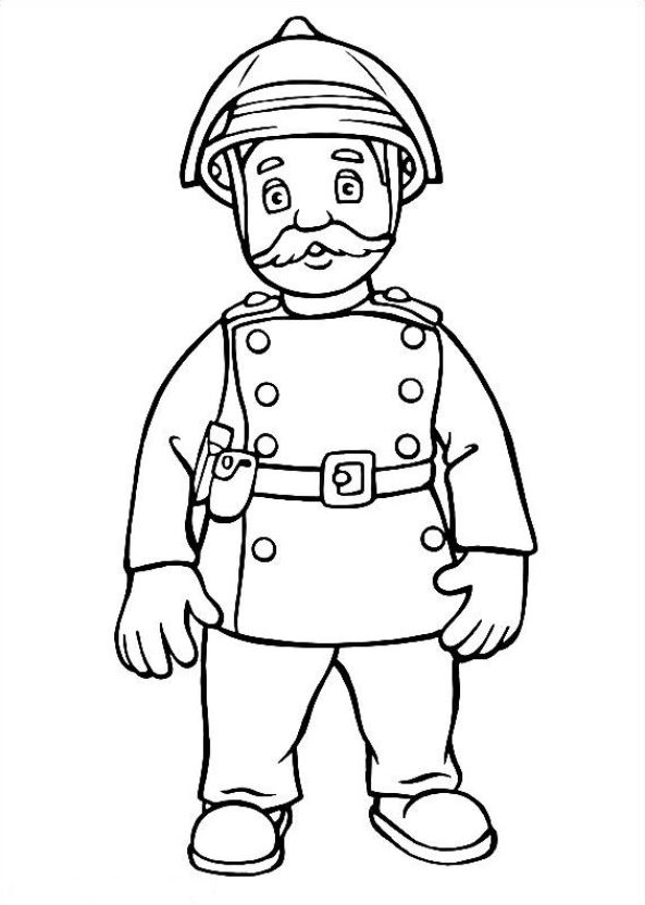 Drawing 22 from Fireman Sam coloring page to print and coloring