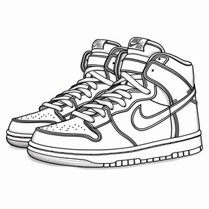 Shoes footwear design fashion flat sketch Vector Image