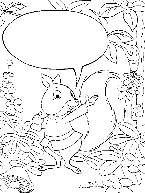 Drawing 4 from squirrels coloring page to print and coloring