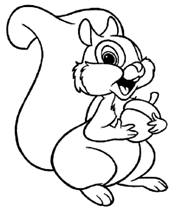 Drawing 12 from squirrels coloring page to print and coloring