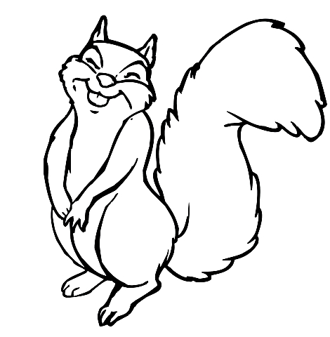 Drawing 15 from squirrels coloring page to print and coloring