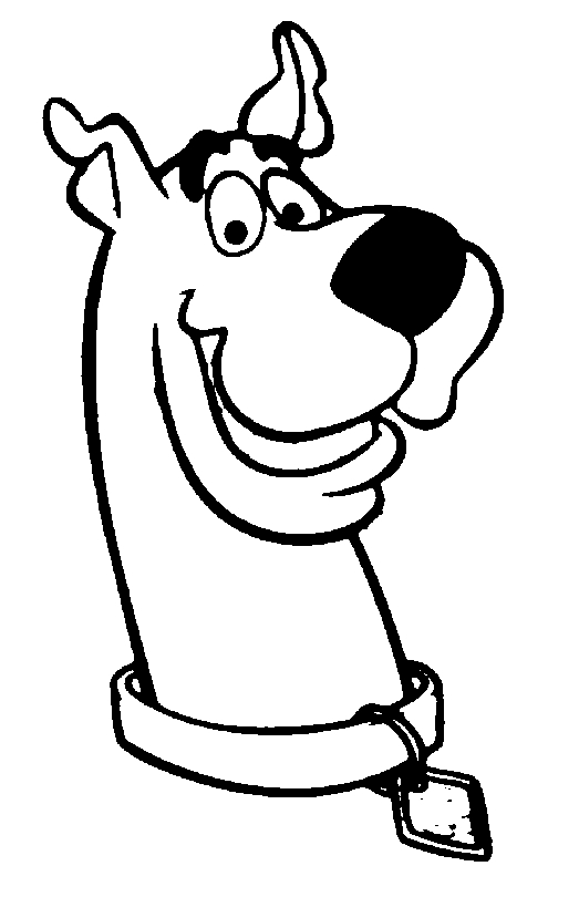 Dibujo 2 Scooby-Doo para imprimir y colorear