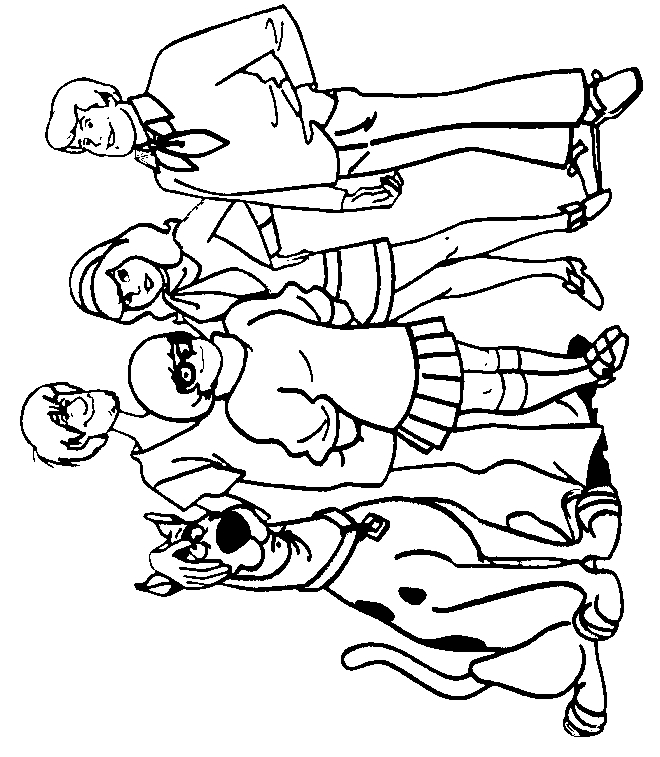 Dibujo 7 Scooby-Doo para imprimir y colorear