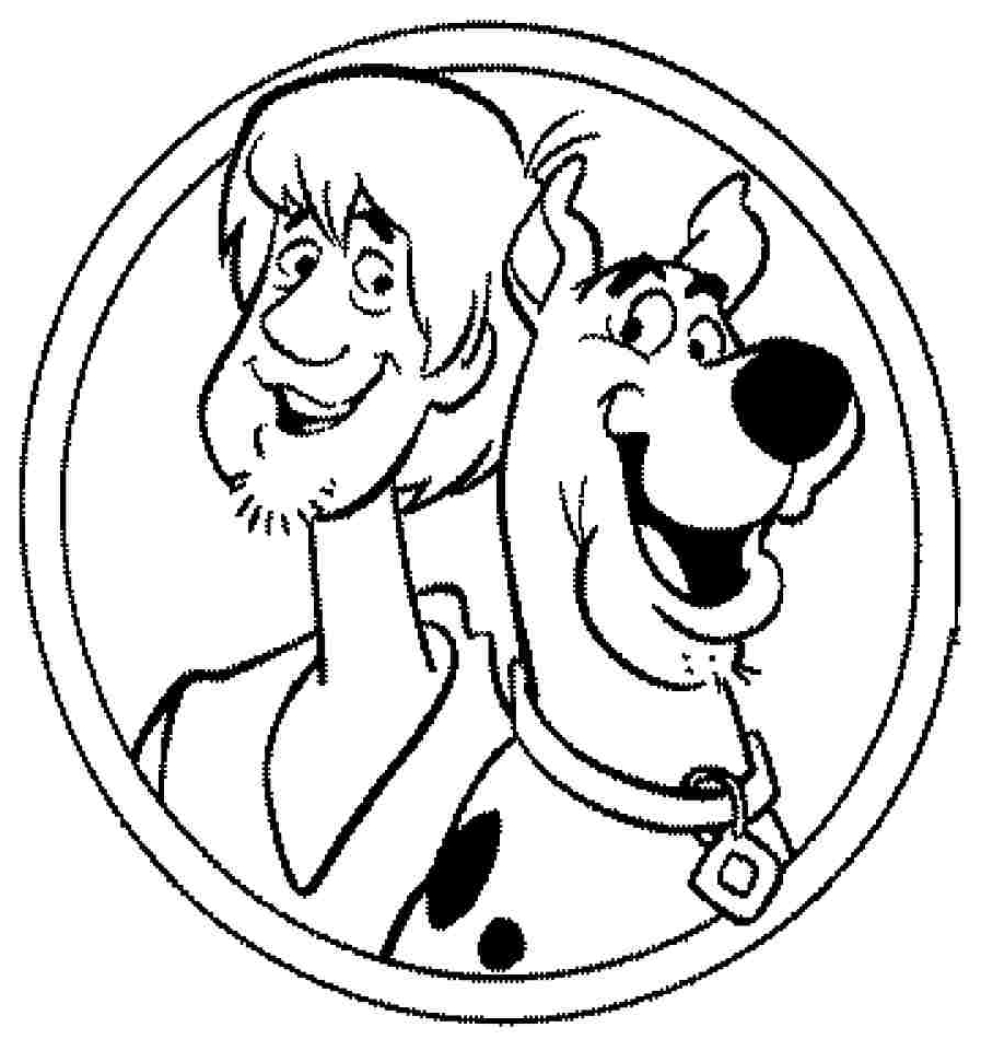 Dibujo 24 Scooby-Doo para imprimir y colorear