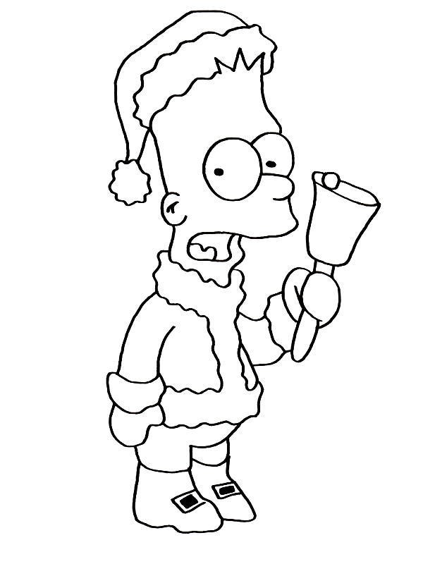 Desenho 15 de Simpsons para imprimir e colorir