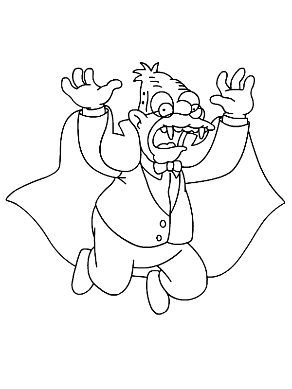 Drawing 17 from Simpsons coloring page to print and coloring