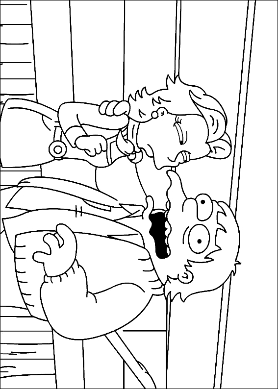 Coloriage 23 de Simpsons  imprimer et colorier