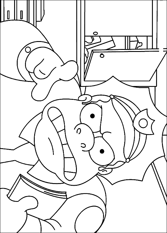 Drawing 24 from Simpsons coloring page to print and coloring