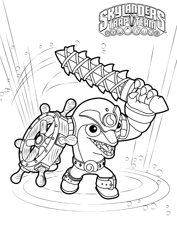 Drawing 9 from Skylanders coloring page to print and coloring